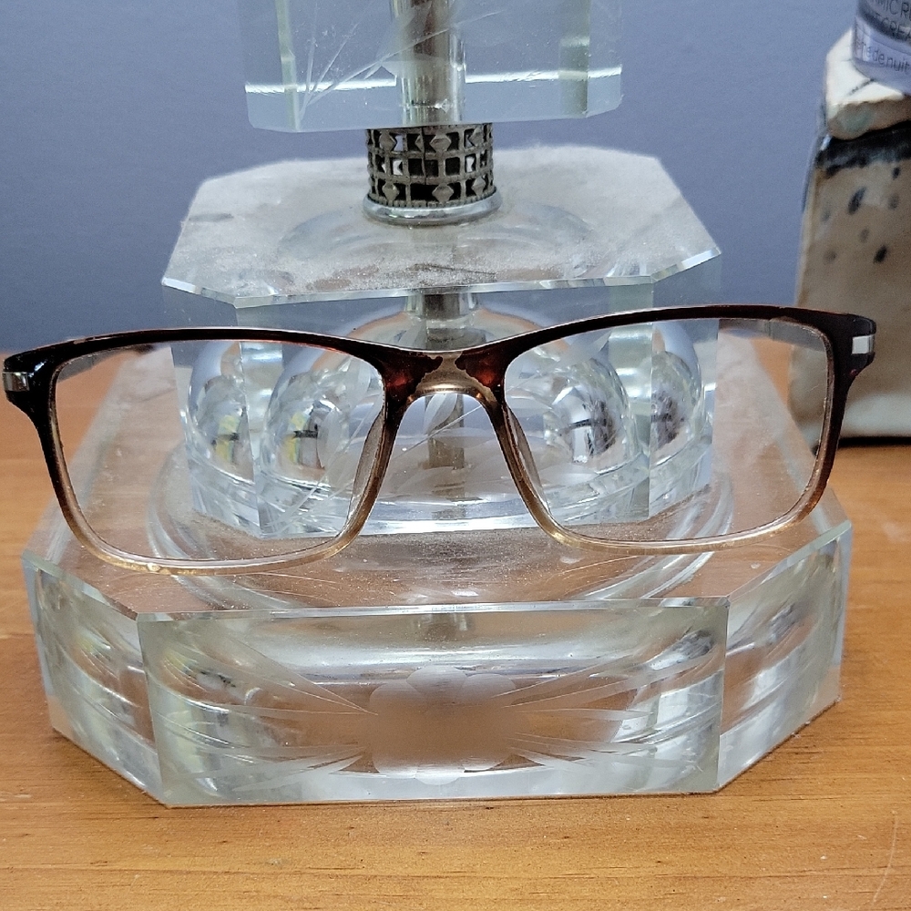 Womens Times Square Glasses Frames Brown Ombre